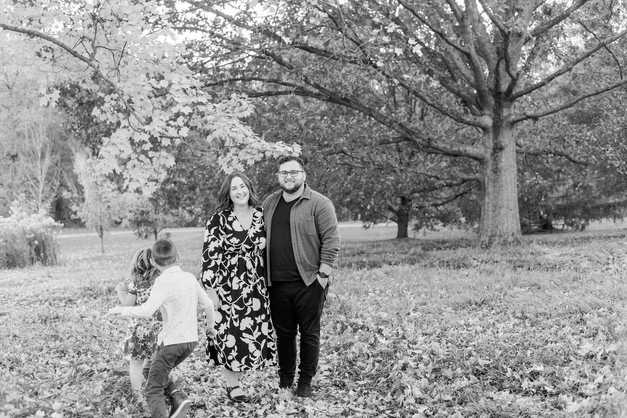 Nick and Ellen from Zion Creative with their family